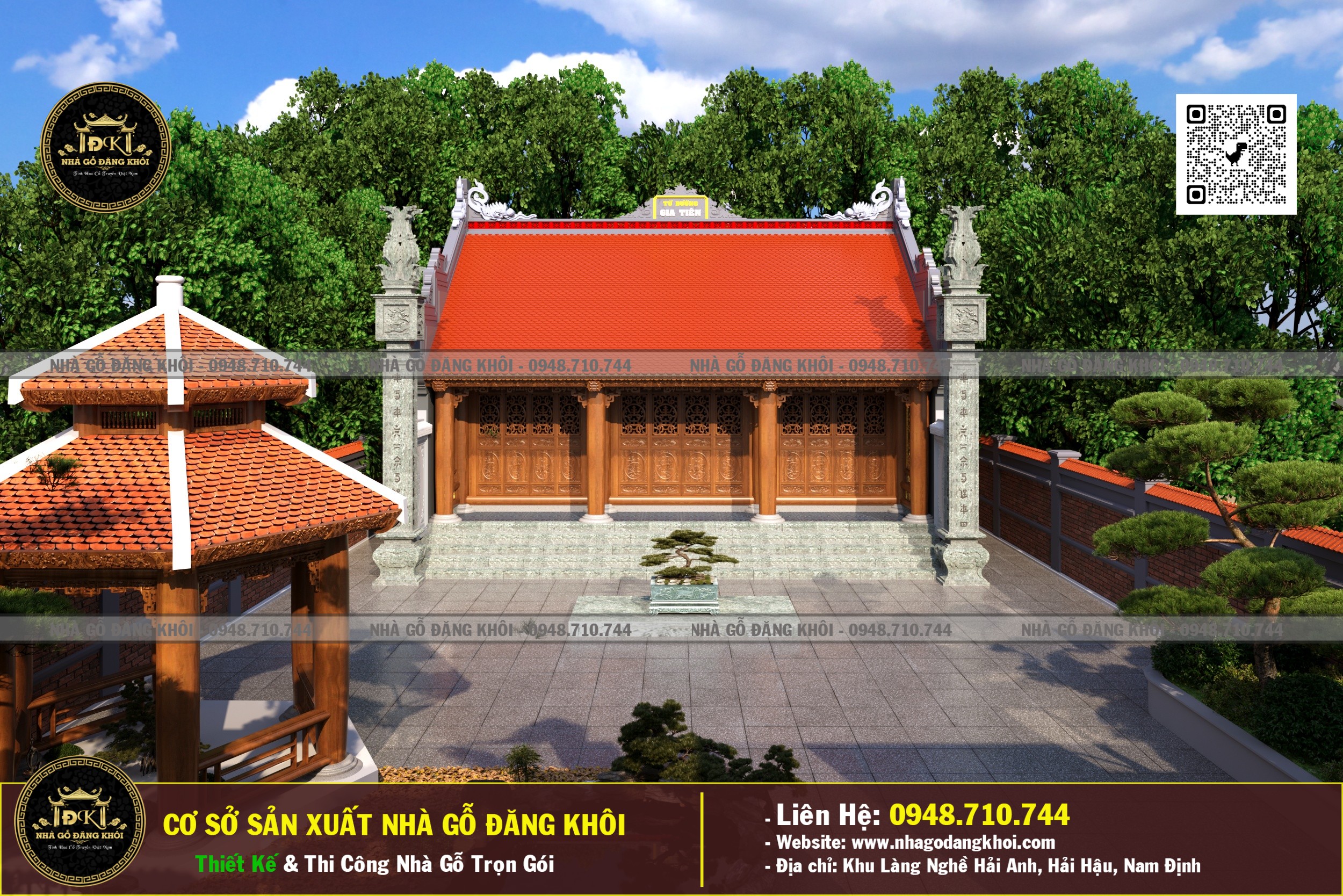 Thiết Kế Nhà Gỗ 3 Gian Lim Nam Phi Vĩnh Phúc Nhà Gỗ Đăng Khôi