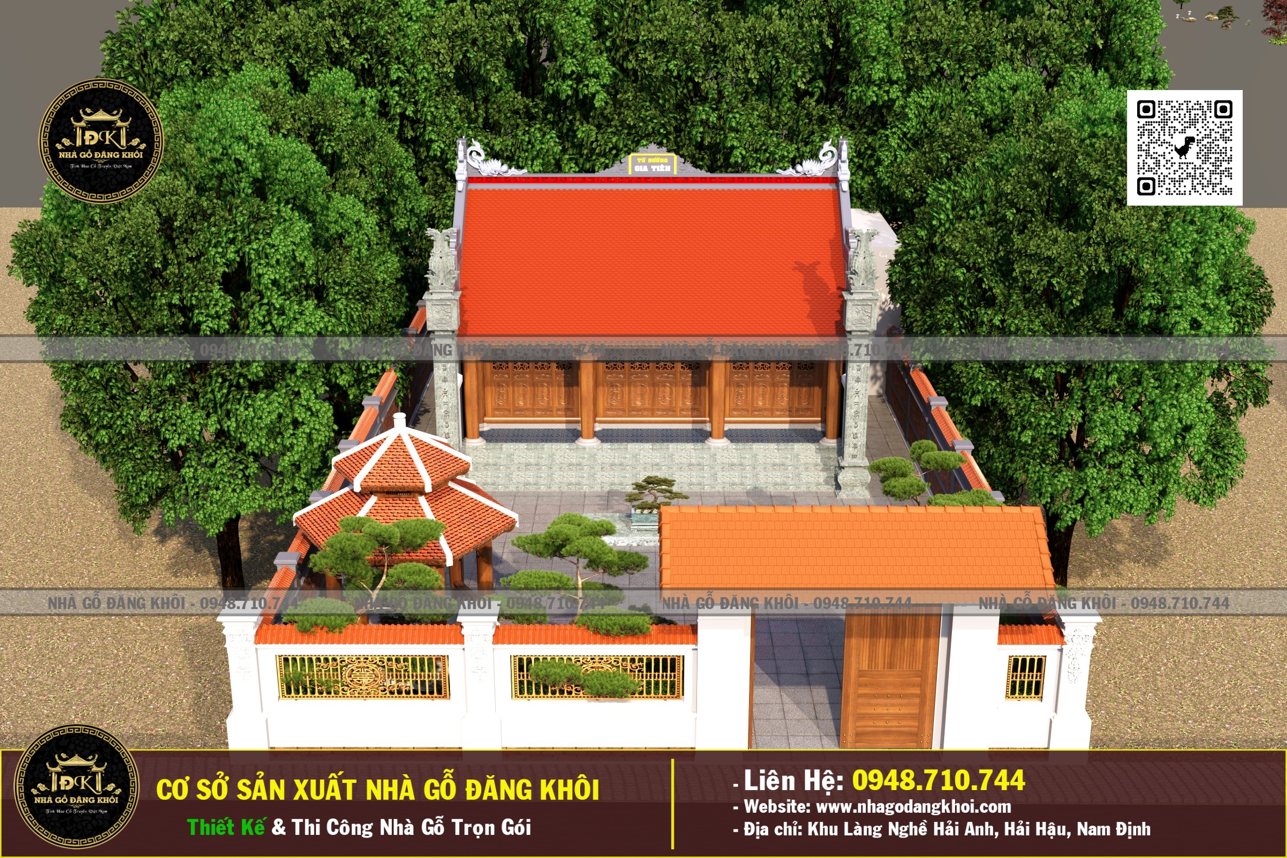 Ảnh Thiết Kế Nhà Gỗ 3 Gian Lim Nam Phi Vĩnh Phúc Nhà Gỗ Đăng Khôi 2