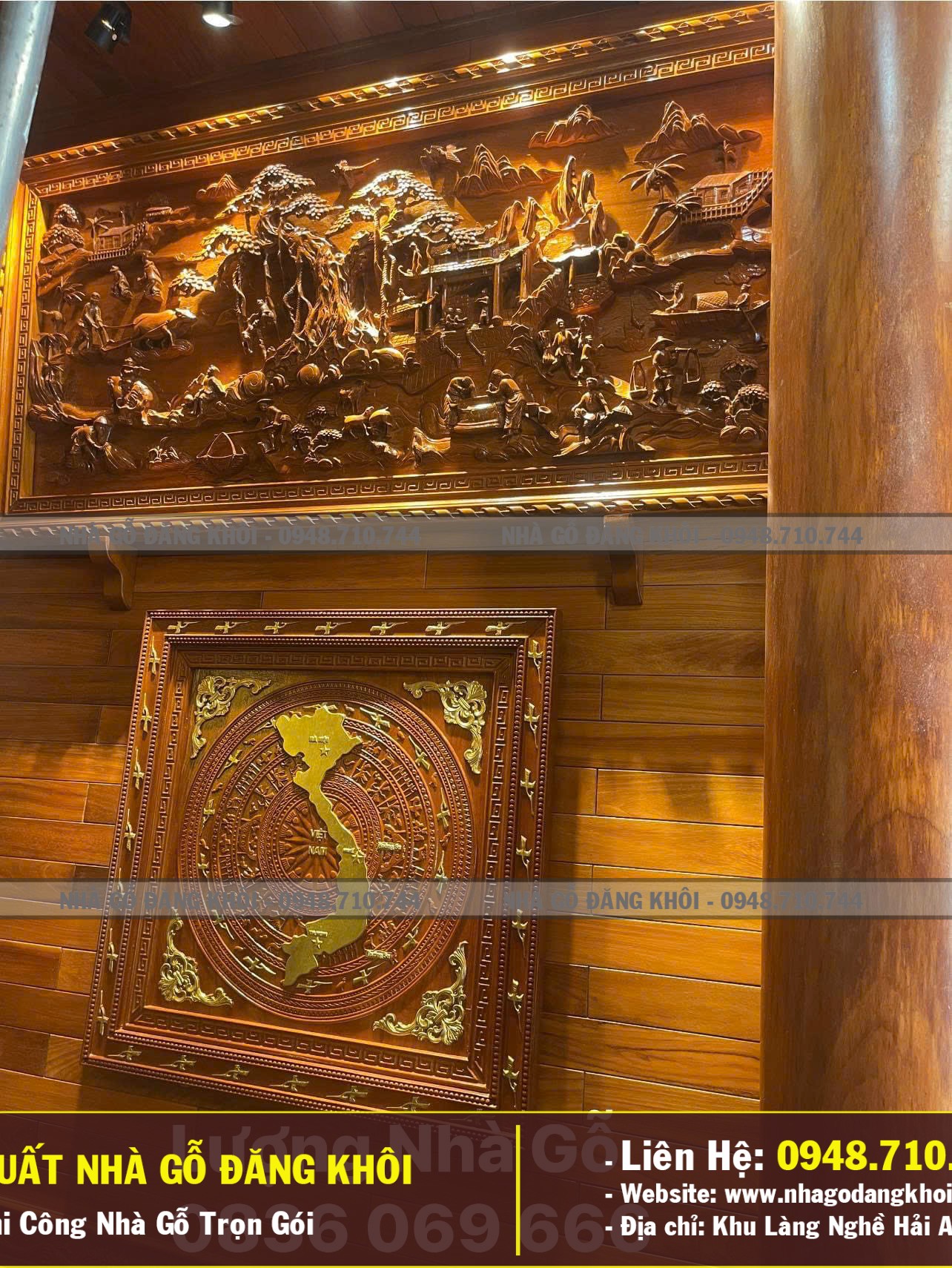 Ảnh Nội Thất Nhà Gỗ 3 Gian Nhà Gỗ Đăng Khôi Thi Công Tại Hà Nội 6