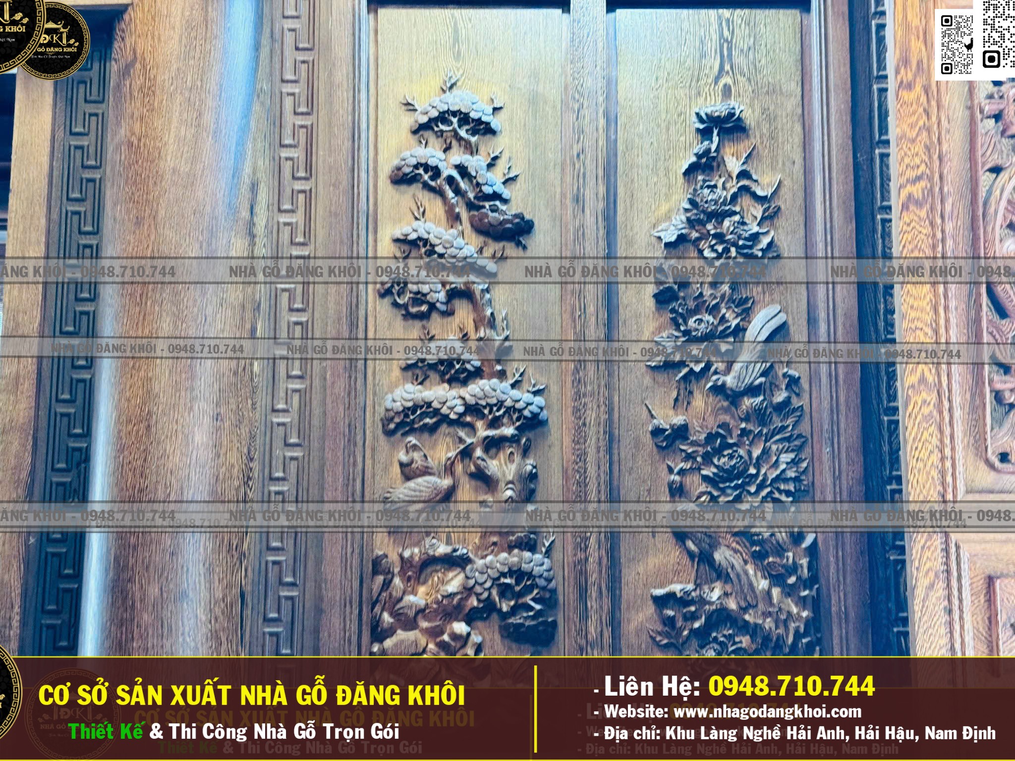 Ảnh Nội Thất NHà GỖ 3 Gian 4 Mái Đao Gỗ Mun Đuôi Công Tại Bình Dương ! 10
