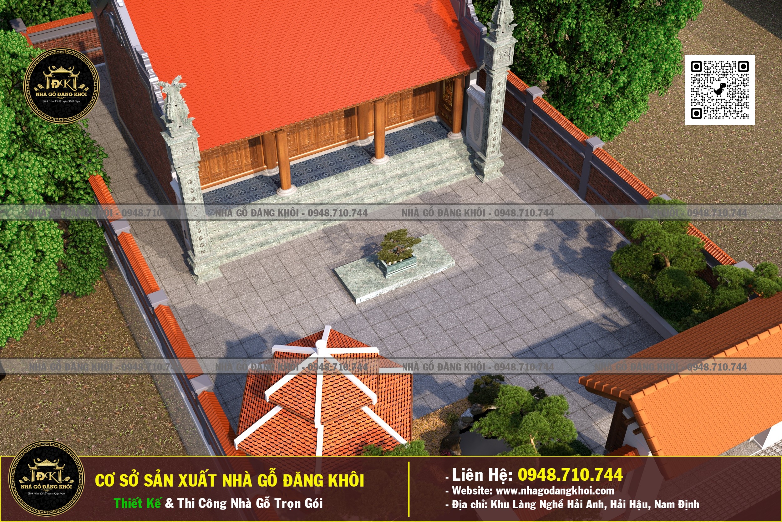 Ảnh Thiết Kế Nhà Gỗ 3 Gian Lim Nam Phi Vĩnh Phúc Nhà Gỗ Đăng Khôi 3
