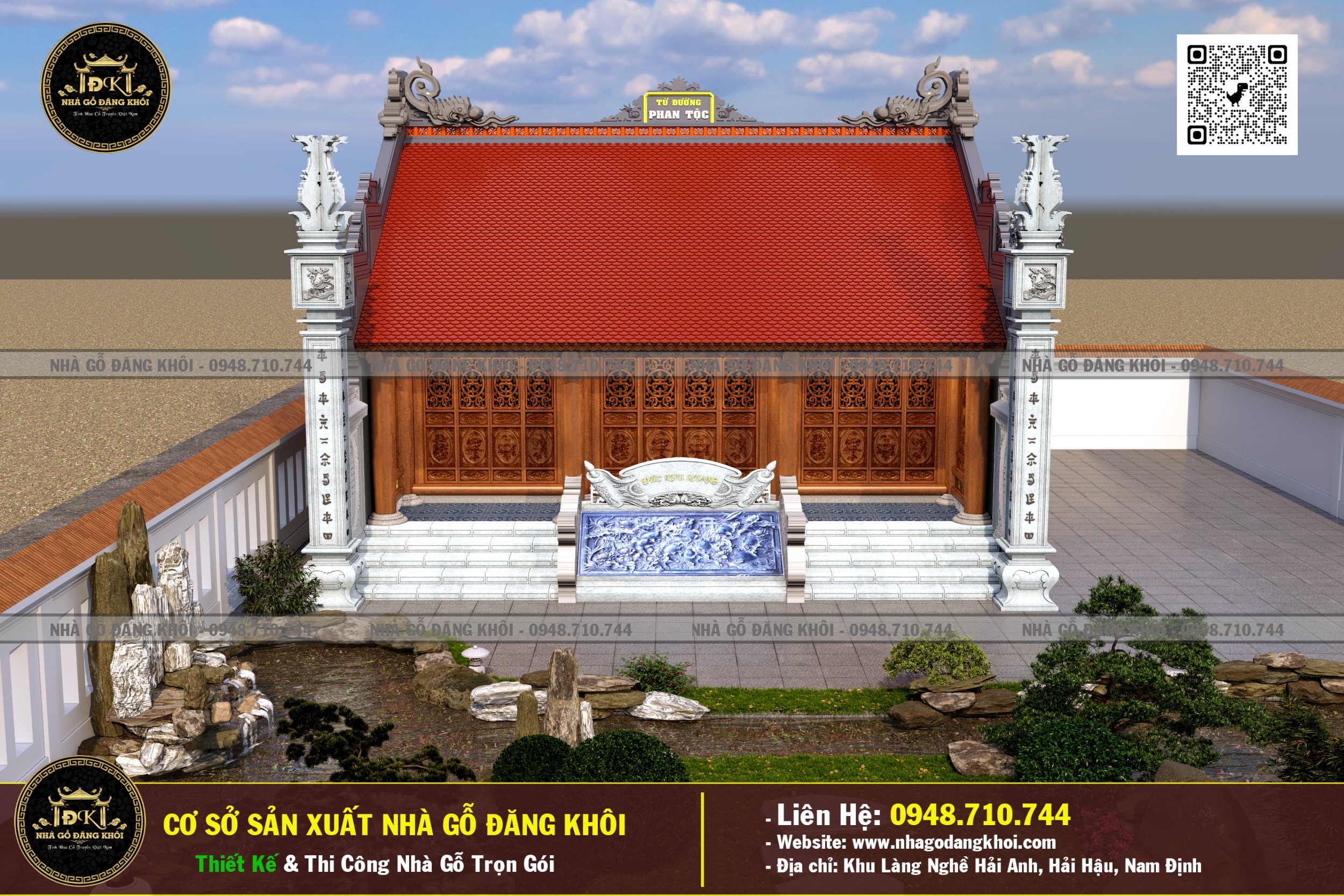 Ảnh Nhà Gỗ 3 Gian Lim Nam Phi - Nhà Gỗ Đăng Khôi 2