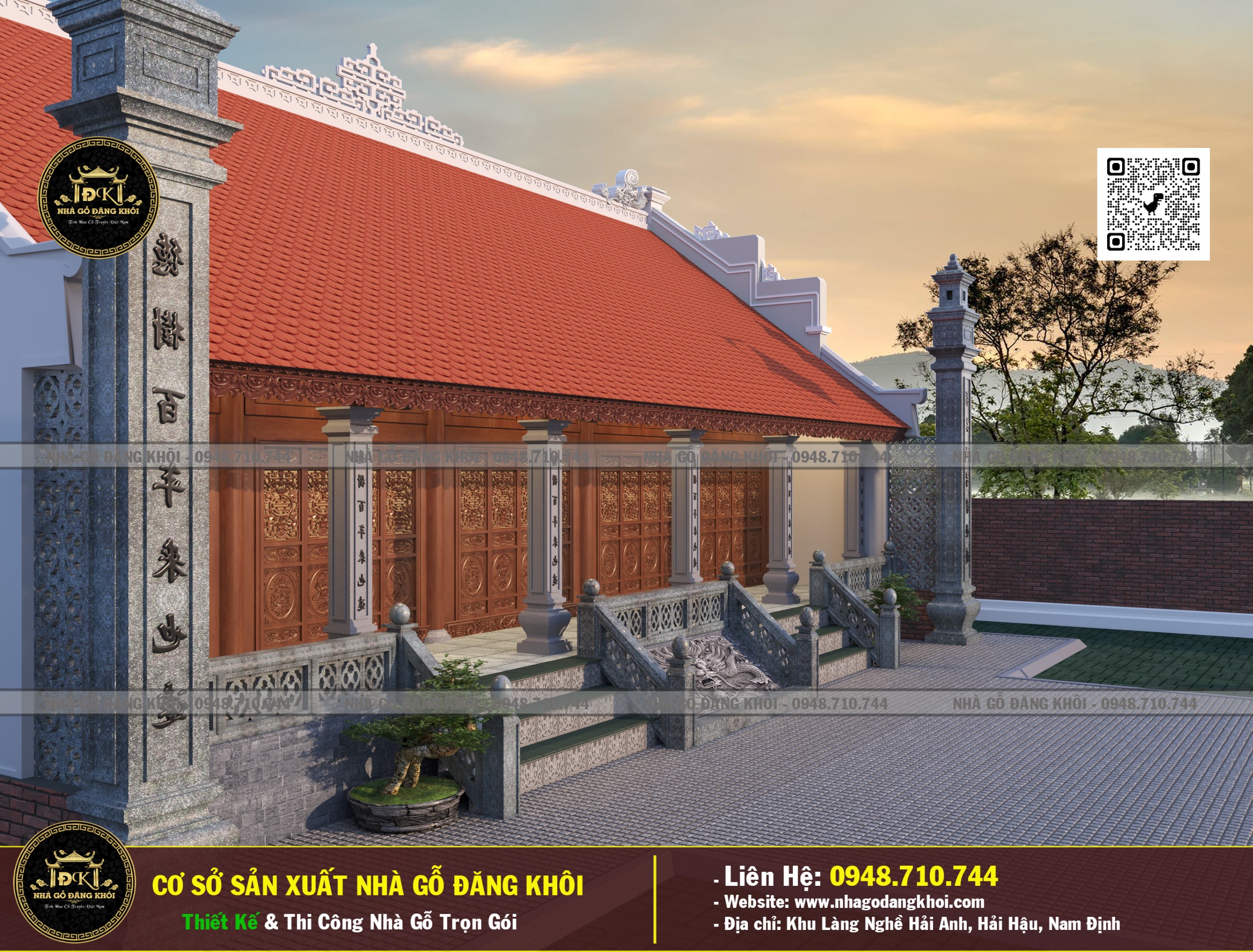 Ảnh Nhà Gỗ 5 Gian Lim Nam Phi Hà Nam - Nhà Gỗ Đăng Khôi 2