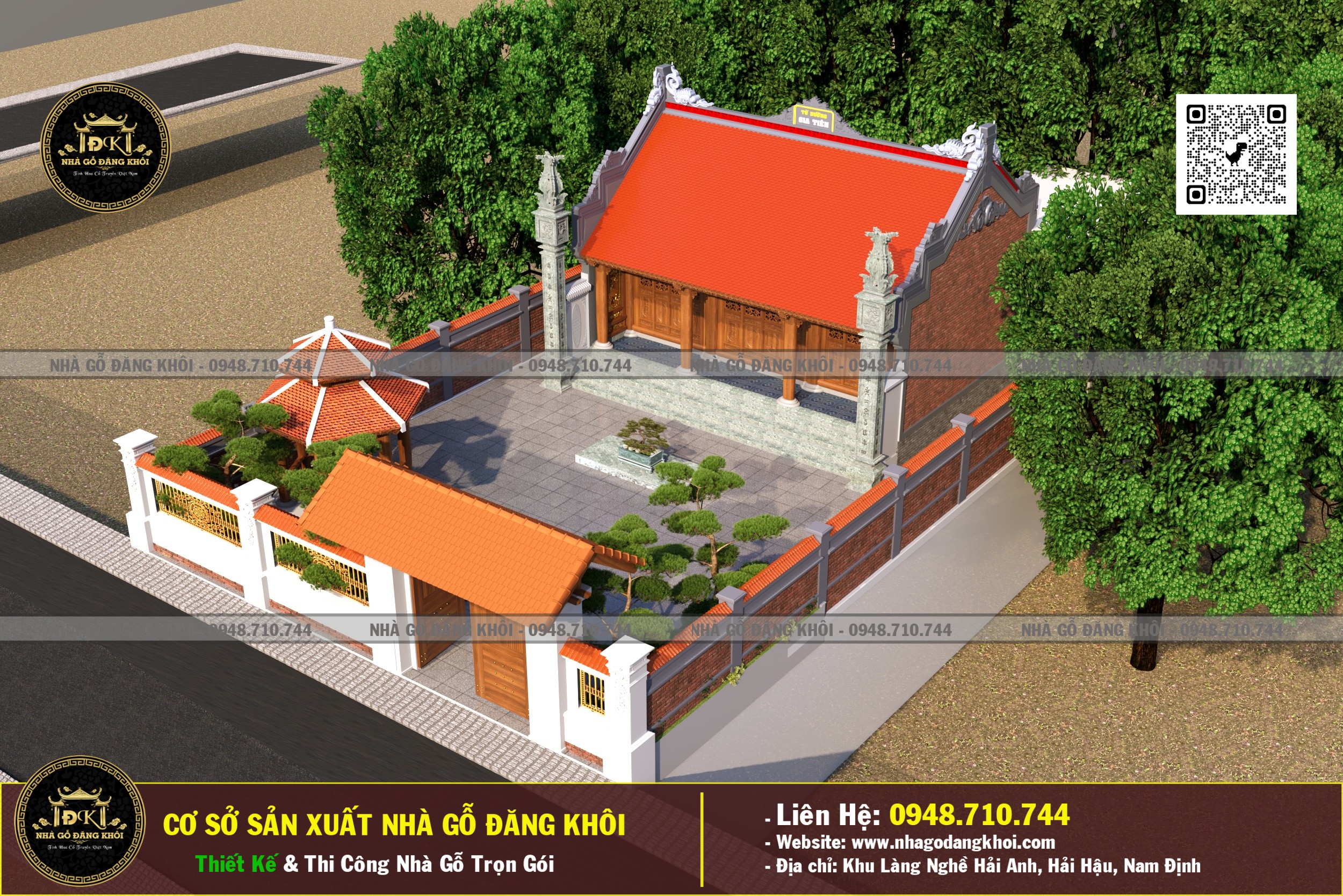Ảnh Thiết Kế Nhà Gỗ 3 Gian Lim Nam Phi Vĩnh Phúc Nhà Gỗ Đăng Khôi 5