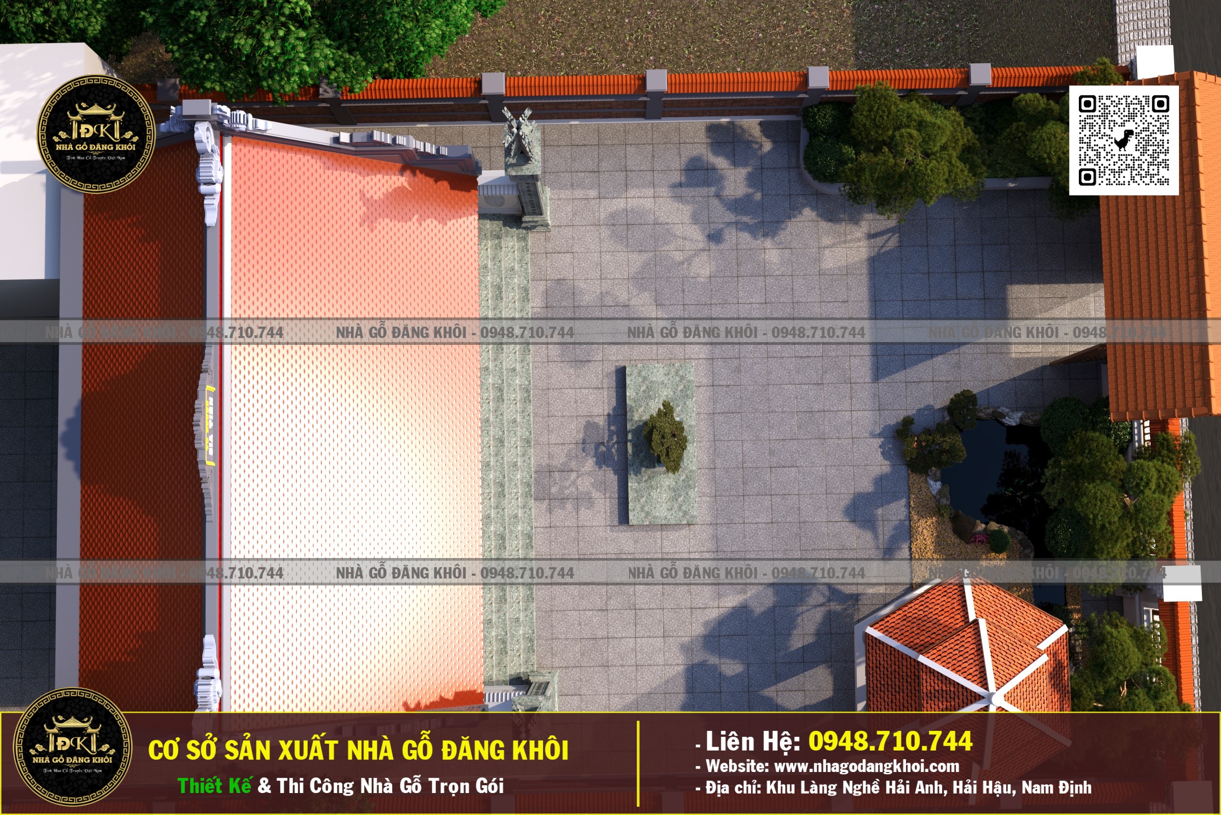 Ảnh Thiết Kế Nhà Gỗ 3 Gian Lim Nam Phi Vĩnh Phúc Nhà Gỗ Đăng Khôi 6