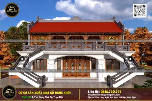 Nhà Gỗ 5 Gian 2 Tầng Lim Nam Phi - Nhà Gỗ Đăng Khôi